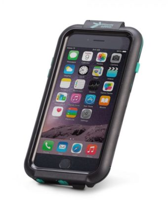 PORTA TELEFONO MOTO UA-COM-I747-CTE +UA-BIKE CUSTODIAWATERPROOF RIGIDA PER IPHONE 6/6s/7/8 CON AGGANCIO MANUBRI TUBOLARI