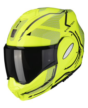 CASCO MODULARE EXO-TECH SQUARE NEON YELLOW BLACK