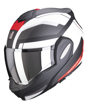 CASCO MODULARE EXO-TECH TRAP MATT BLACK- RED – WHITE