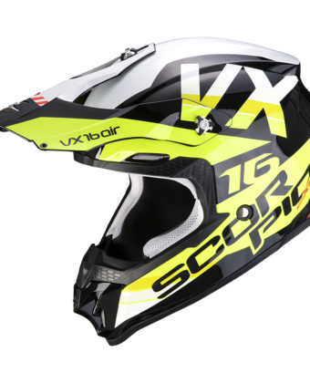 CASCO OFF ROAD VX-16 CROSS X-TURN BLACK NEON YELLOW WHITE