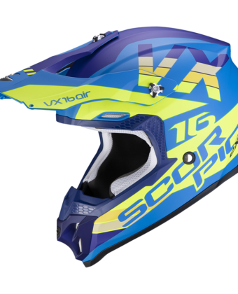 CASCO OFF ROAD VX-16 CROSS X-TURN MATT BLUE NEON YELLOW