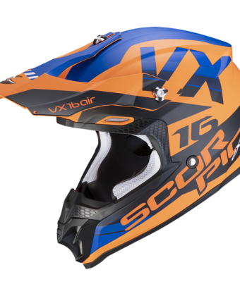 CASCO OFF ROAD VX-16 CROSS X-TURN MATT ORANGE BLUE