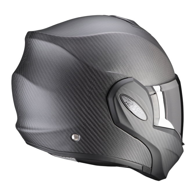 CASCO MODULARE EXO-TECH CARBON SOLID MATT BLACK - immagine 4