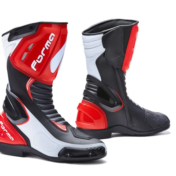 STIVALI RACING FRECCIA NERO-ROSSO-BIANCO