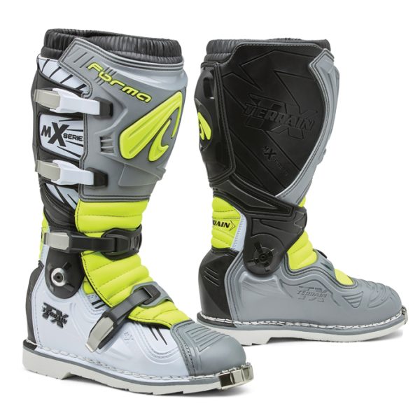 STIVALI CROSS TERRAIN TX GREY-WHITE-YELLOW FLUO