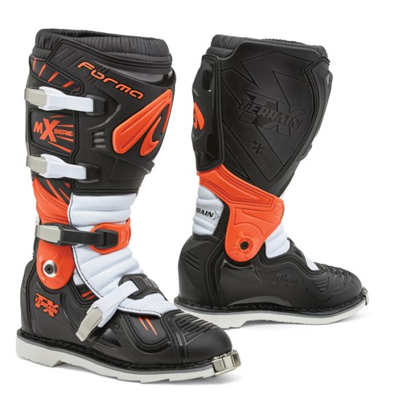 STIVALI CROSS TERRAIN TX BLACK-ORANGE-WHITE