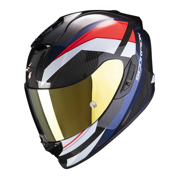 CASCO INTEGRALE EXO-1400 AIR CARBON LEGIONE RED BLUE