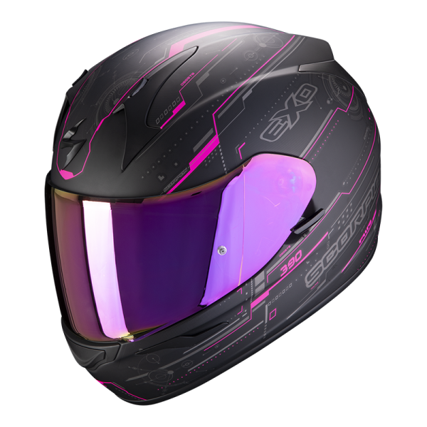 CASCO INTEGRALE EXO-390 BEAT MATT BLACK-PINK
