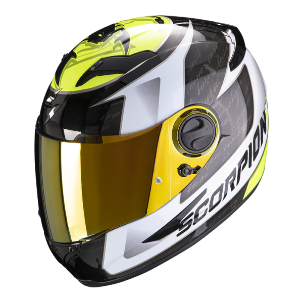 CASCO INTEGRALE EXO-490 TOUR  WHITE-NEON YELLOW