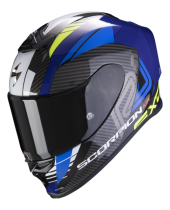 CASCO INTEGRALE EXO-R1 AIR HALLEY BLUE NEON YELLOW