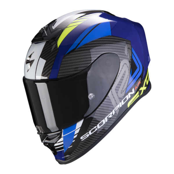 CASCO INTEGRALE EXO-R1 AIR HALLEY BLUE NEON YELLOW