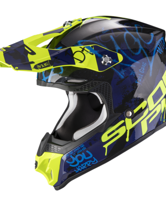 CASCO OFF ROAD VX-16 CROSS BLACK BLUE NEON YELLOW