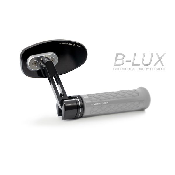 RETROVISORI MOTO SKIN-R BAR END B LUX COPPIA SPECCHI NERO