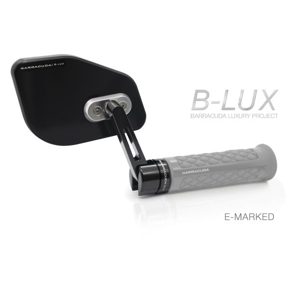 RETROVISORI MOTO SKIN-Z BAR END B LUX COPPIA SPECCHI NERO