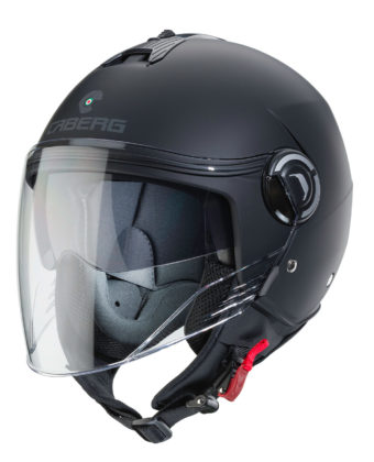 Casco jet Caberg Riviera V4 nero opaco