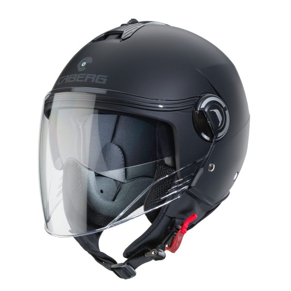 Casco jet Caberg Riviera V4 nero opaco