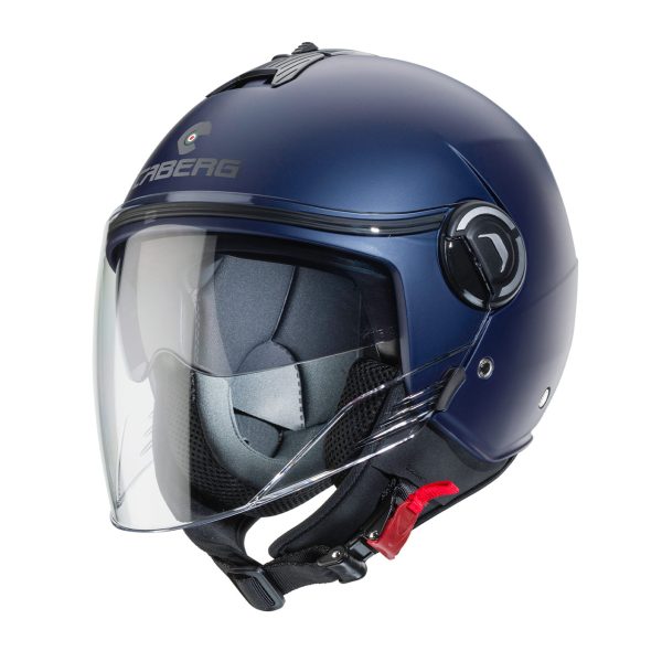 Casco jet Caberg Riviera V4 blu opaco yama