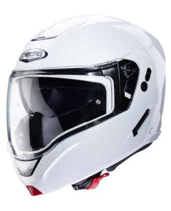 Casco modulare Caberg Horus bianco metallizzato