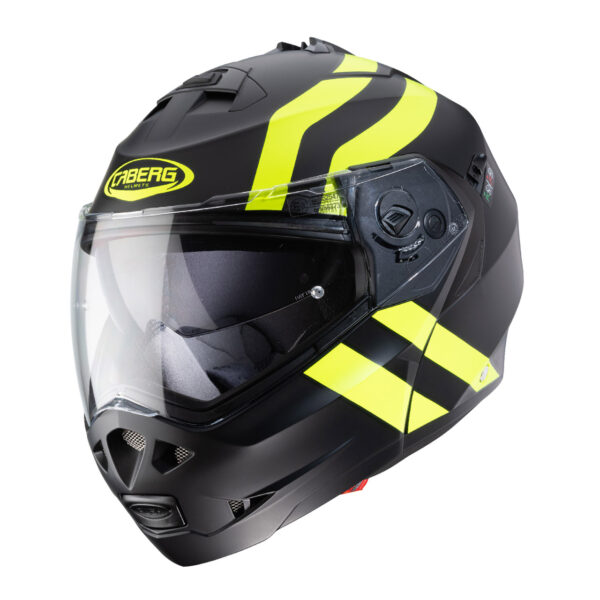 Casco modulare Caberg
Duke II Superlegend nero opaco – giallo fluo