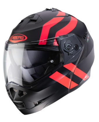 Casco modulare Caberg
Duke II Superlegend nero opaco – rosso fluo