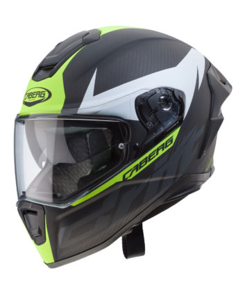 Casco integrale Caberg Drift Evo Carbon antracite opaco -giallo fluo