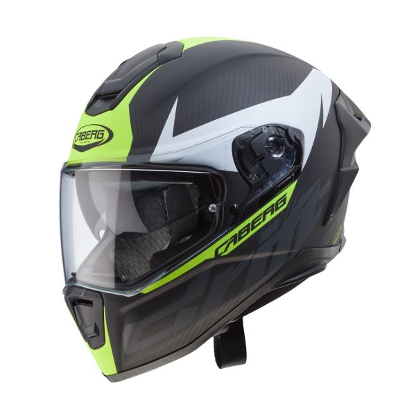 Casco integrale Caberg Drift Evo Carbon antracite opaco -giallo fluo