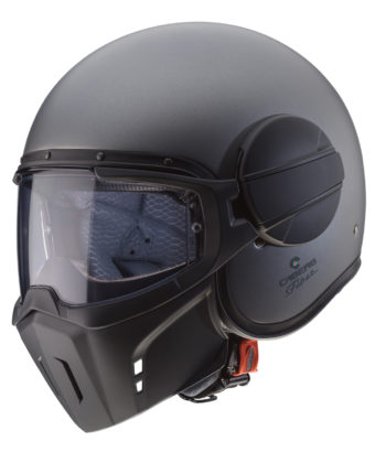 Casco jet Caberg Ghost  con maschera removibile antracite opaco