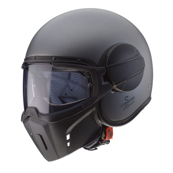 Casco jet Caberg Ghost  con maschera removibile antracite opaco