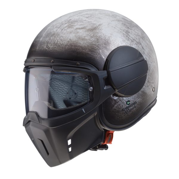Casco jet Caberg Ghost Iron con maschera removibile