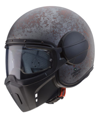 Casco jet Caberg Ghost Rusty con maschera removibile