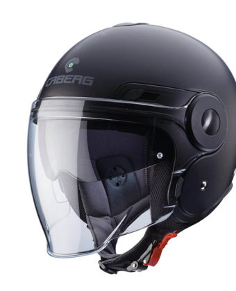 Casco jet Caberg Uptown nero opaco