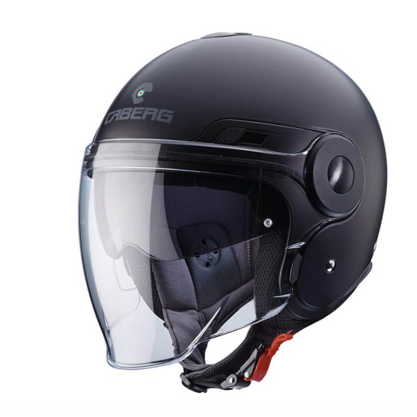 Casco jet Caberg Uptown nero opaco