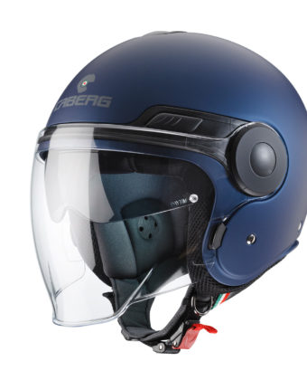 Casco jet Caberg Uptown blu opaco yama