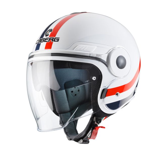 Casco jet Caberg
Uptown Chrono grigio chiaro – nero