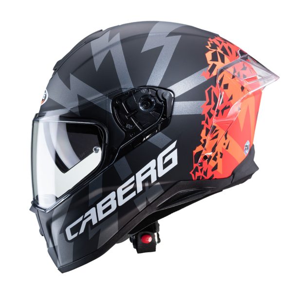 Casco integrale Caberg
Drift Evo Storm nero opaco – rosso fluo – arancione fluo