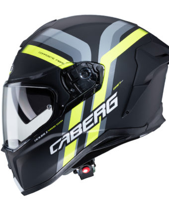 Casco integrale Caberg Drift Evo Vertical nero opaco – giallo fluo – antracite