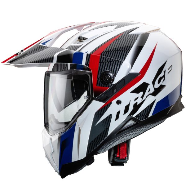 Casco integrale Caberg Xtrace Savana bianco – rosso – blu
