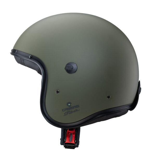 Casco jet Caberg Freeride verde militare opaco