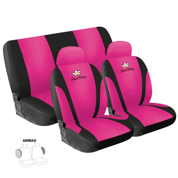 Coprisedili Daisy Pink