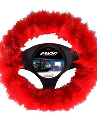 Coprivolante Fluffy Fur rosso