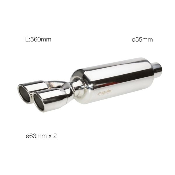 Marmitta rotonda doppia acciaio inox