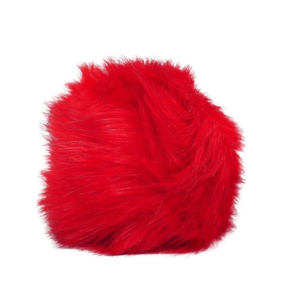 Copripomello Fluffy Fur rosso