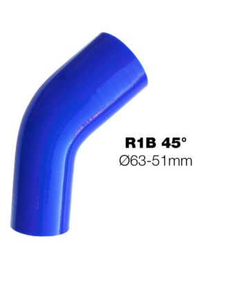 Curva ridotta blu 45ﾰManitor 63/51mm