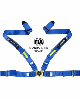 Cintura 4 punti blu omologata FIA