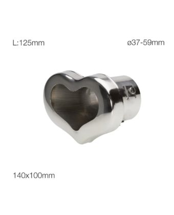 Terminale cuore acciaio inox