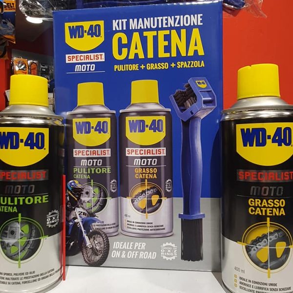 KIT PULIZIA CATENA MOTO W-40