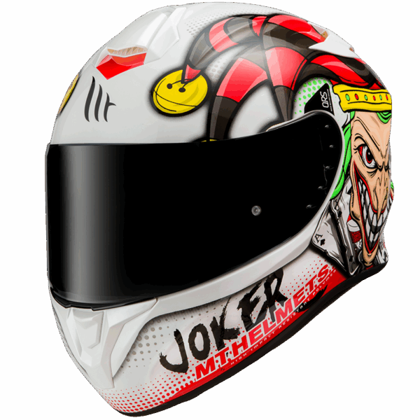 CASCO INTEGRALE TARGO JOKER A0 GLOSS PEARL WHITE