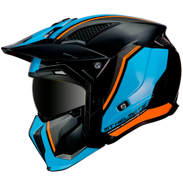 CASCO TRIAL SMONTABILE STREETFIGHTER SV TWIN A4 GLOSS FLUOR ORANGE