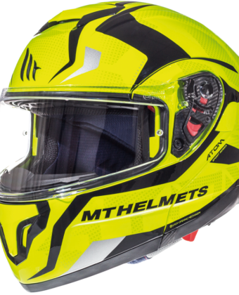 CASCO MODULARE ATOM SV GRAFICA DIVERGENCE F1 GLOSS GIALLO FLUO