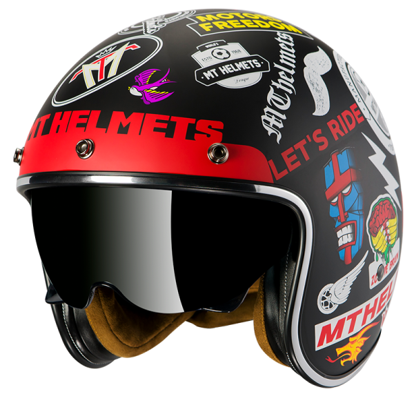 CASCO JET LE MANS 2 SV ANARCHY A1 MATT BLACK